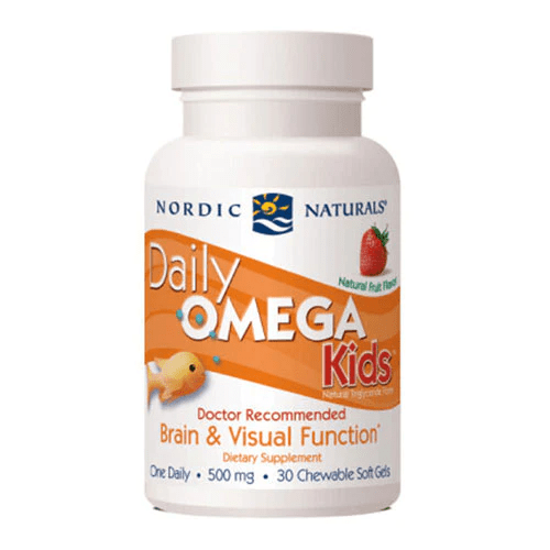 Daily Omega Kids, Natural Fruit Flavor - 30 softgels