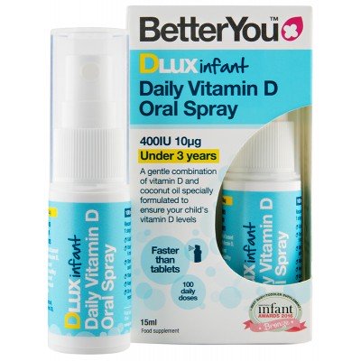 DLux Infant Daily Vitamin D Oral Spray BetterYou - 15 ml.