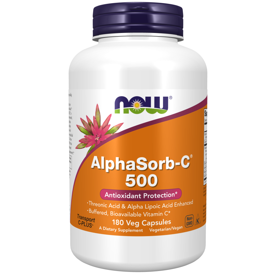 AlphaSorb-C NOW Foods 500mg - 180 vcaps