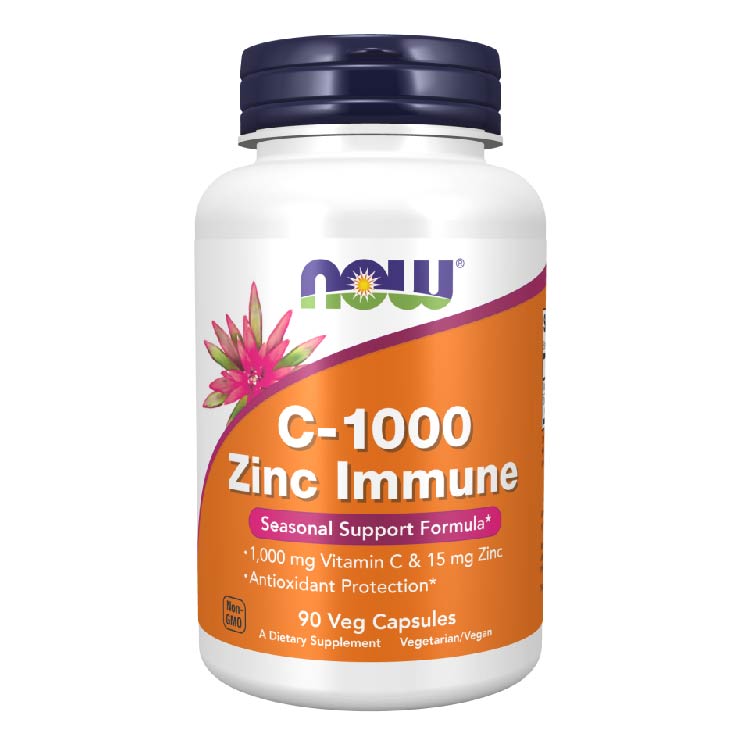 C-1000 Zinc Immune NOW Foods 90 vcaps