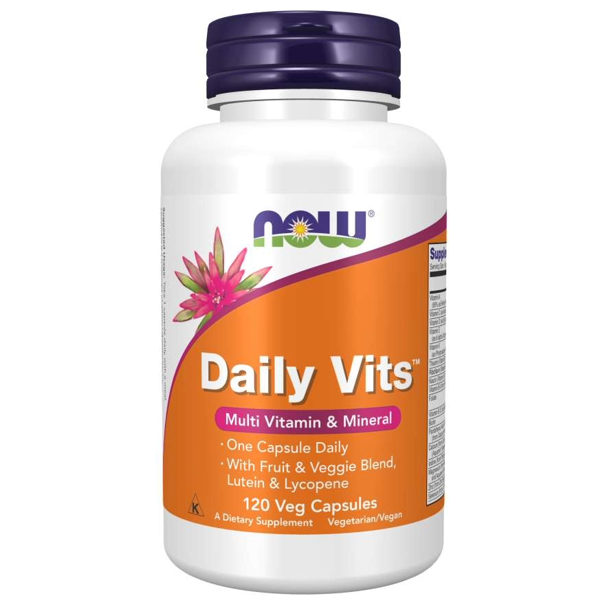 Daily Vits  Now Foods 120 Veg Capsules