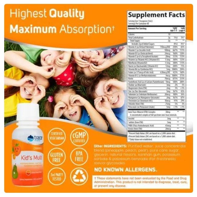 Children's - Kid's Multivitamin Trace Minerals 237ml